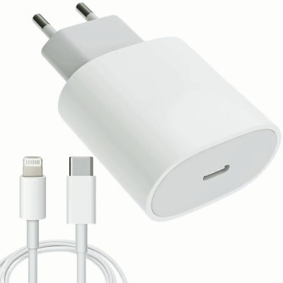 Apple Uyumlu 20W Şarj Adaptorü Type-C Başlık + Type C to Lightning Kablo- Yüksek Kalite - 20W Power Adapter
