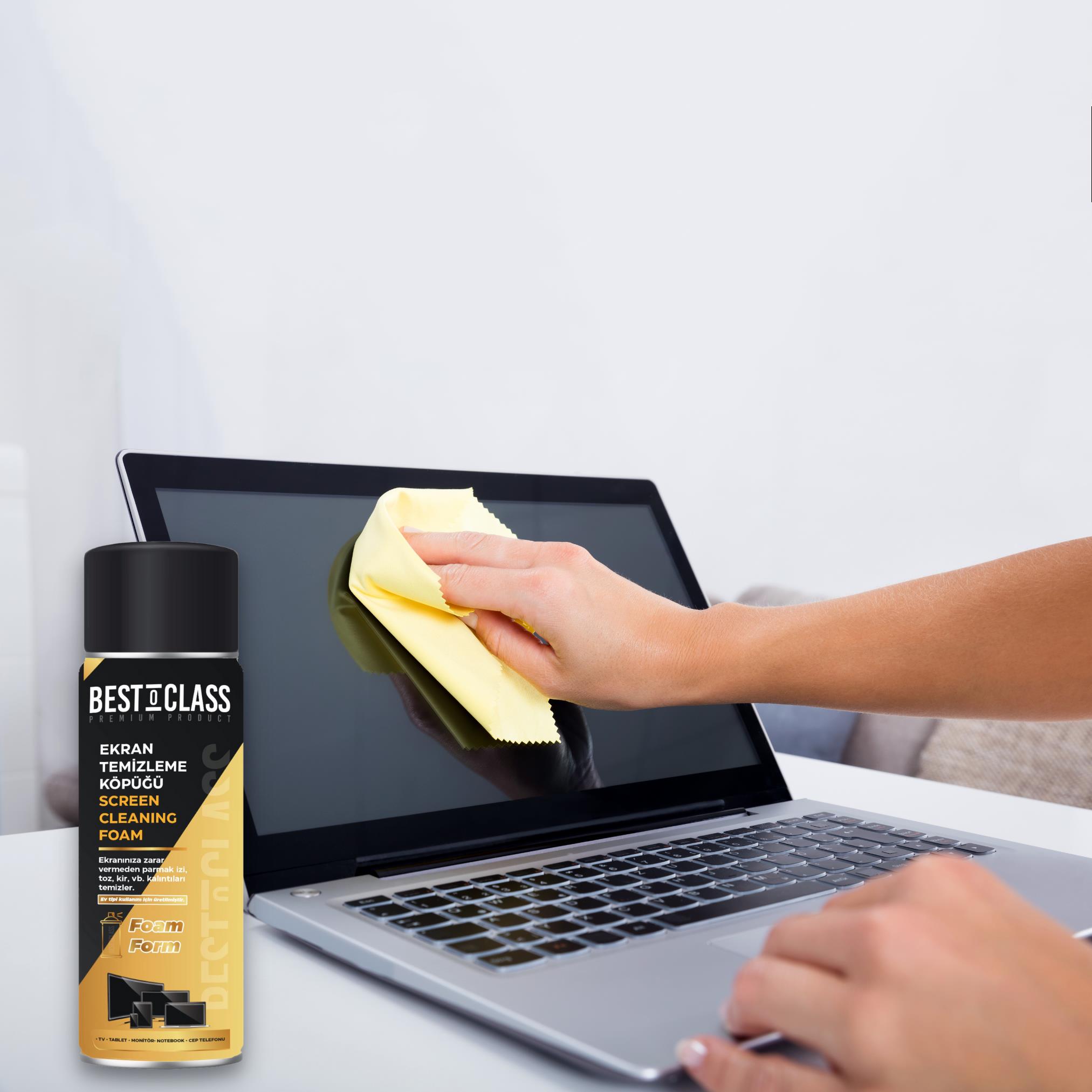 Bestoclass Premium Product Ekran Temizleme Köpüğü 500Ml - Tv, Monitör, Tablet, Telefon, Laptop için genel temizleme köpük - Antistatik