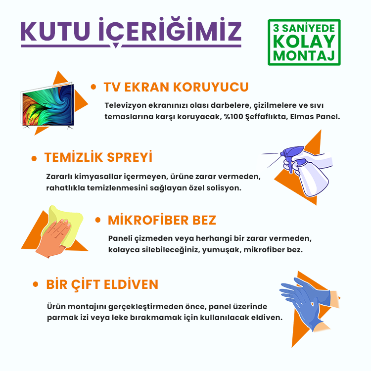 Bestoclass Weston WS-50320 Tv Ekran Koruyucu Düz (Flat) Ekran